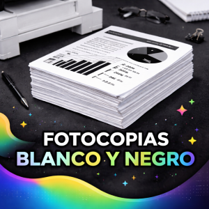 Fotocopias en blanco y negro